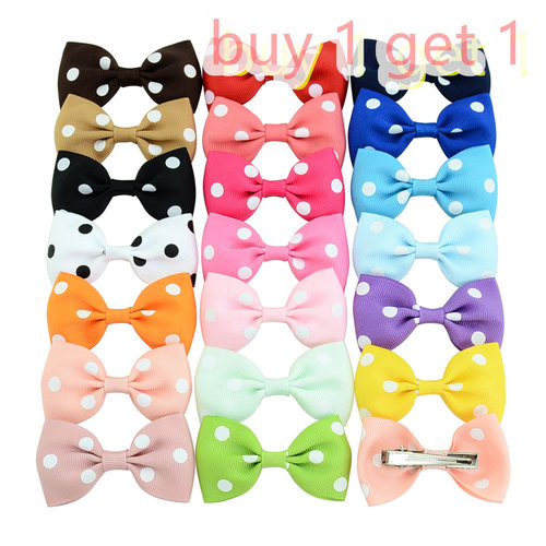 Wave Dot 20 Color Children's Bow Cute Hairpin Baby Hair发夹