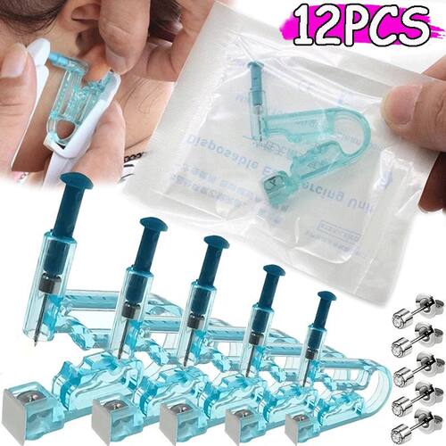 Disposable Ear Piercing Gun Kit With Rack Healthy Safety Ear