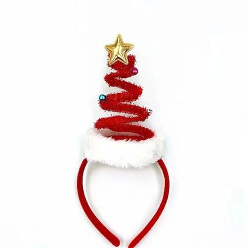 Spring Christmas Headband Santa's Hat Bells Christmas Tree H