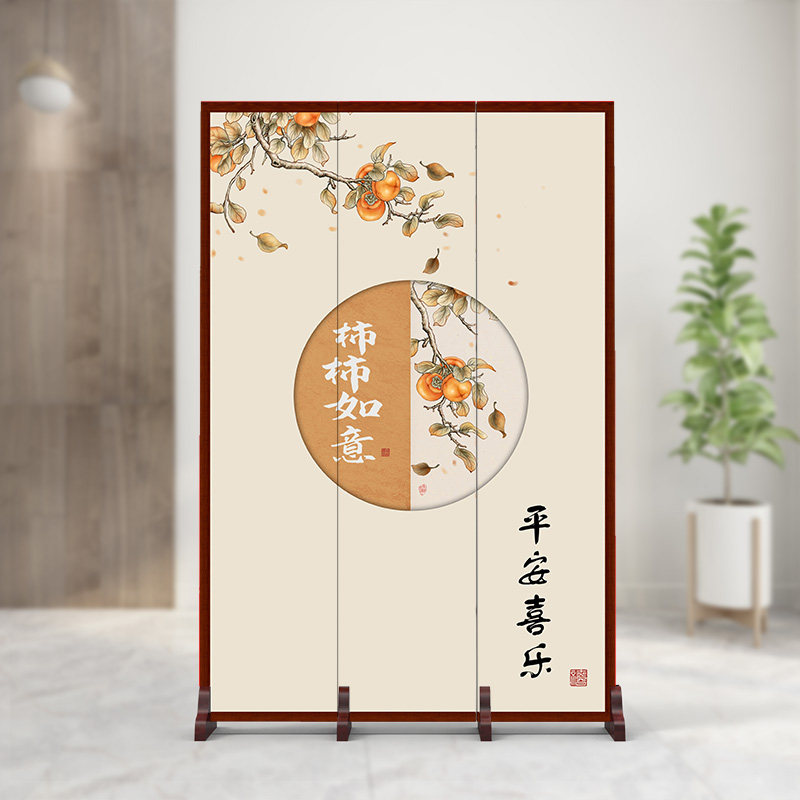 办公室简约玄关客厅进门创意折屏