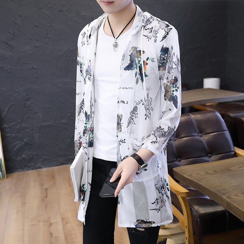 2020 new pattern summer coat overcoat man Sunscreen Mid length version Windbreaker Korean Edition Trend Self cultivation Jacketin the Men's clothing, Windbreaker  category - from Buy2taobao.com to provide professional Taobao agent buy service