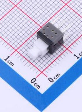 YTS58L400AW 按键开关5.8*5.8 自锁插脚 2*2.5 按键头 400gf 插件