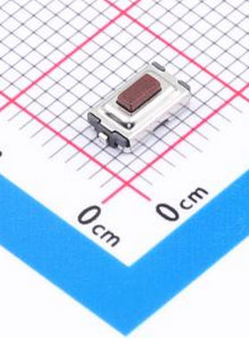 TVBU19-025BR-R 一型/翘脚/2.5H/180gf/黑底红钮/防尘/编带 SMD,6