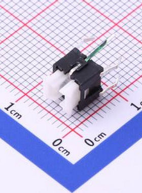K6-6140D04 6.60mmx6.00mm 绿色带灯开关 插件 轻触开关