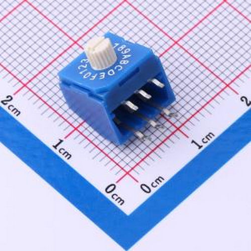 R9316R3Y 8421BCD编码旋转开关 0-F档16位柄高3毫米 插件 旋转编