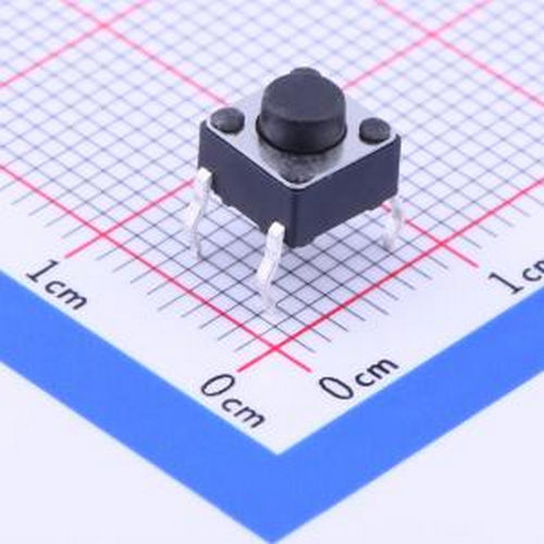 1TS005A-2500-5001 6*6*5mm 直插 轻触开关 插件,6x6mm 轻触开关