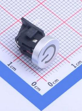 TPB01-107L1S-RF 带红色灯 带支架 插件 轻触开关