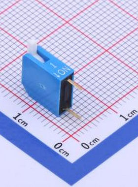 TE-01R 拨码开关蓝色01P-180度 立式直插侧拨琴键式1位DIP 插件