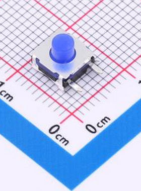 TP14613252 6.2X6.2X5.2H 320克力 侧插 蓝色硅胶按钮 DIP 轻触开