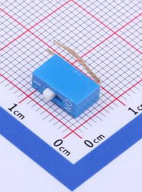 TM-01R 拨码开关蓝色01P-90度 立式侧插侧拨1位DIP 插件 拨码开关