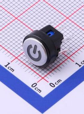 K6-6142D03 蓝色带灯开关 插件 轻触开关