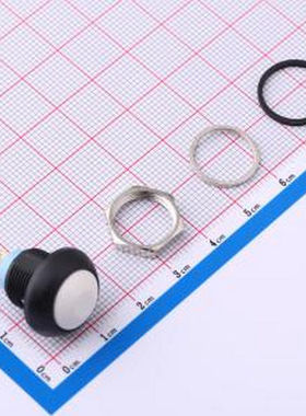 YTS8P012NL1WT00 白色Φ12手柄塑胶按钮 5.5N 复位按动开关 4件套