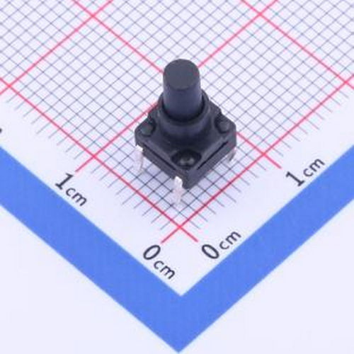 K2-1839DQ-P4SW-02 6.2x6.2x11.5 带胶套插件防水开关 插件 轻触