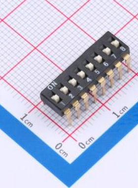TAM108EZ 2.54间距 8P 拨码开关 轻触开关 插件 拨码开关