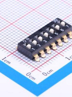 DSIC07LSGET 拨码开关 SMD-14P,6x17.8mm 拨码开关