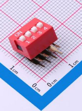 SMWA-04R-TP 间距2.54mm 4位拨码开关 - 拨码开关
