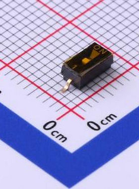TP-01 拨码开关黑色01P-1PIN间距1.27mm贴片正拨平拨1位SMD SMD,2