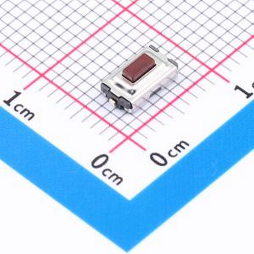 TVBU19-025CR-R 一型/翘脚/2.5H/250gf/黑底红钮/防尘/编带 SMD,6