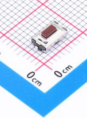 TVBU19-025CR-R 一型/翘脚/2.5H/250gf/黑底红钮/防尘/编带 SMD,6