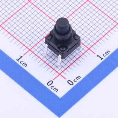 K2-1839DQ-L4SW-02 6.2x6.2x9.5 带胶套插件防水开关 插件 轻触开