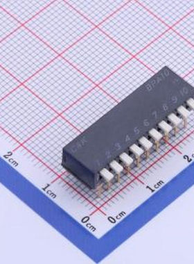 BPA10B 间距2.54mm 琴键 10位拨码开关 插件 拨码开关