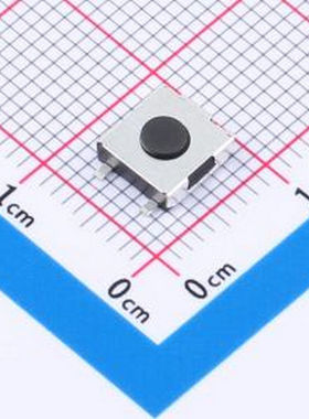 TVEF02-E025BB-R 6.2X6.2/平脚/2.5H/180gf/全黑/接地/编带 SMD-5
