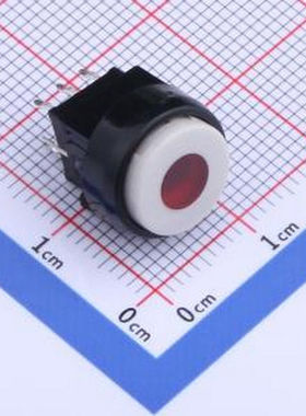 K6-6136D-N1-02 红色无锁带灯开关 插件 轻触开关