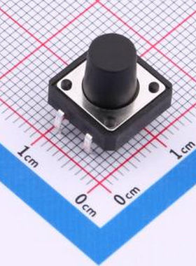 TS015-CBW1EH10.5 12*12*10.5mm 直插 180GF 轻触开关 插件-4P,12