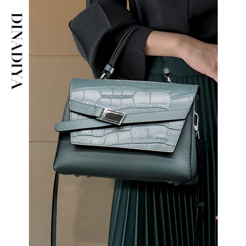 真皮女包包2021新款潮时尚洋气高级感轻奢爆款大容量斜挎包手提包