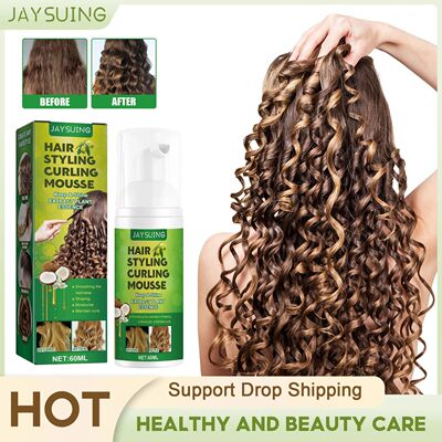 60ml Hair Sculpting Mousse Curly Hair Styling Cream Natural