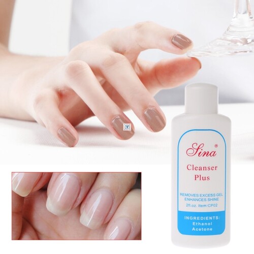 60ml Cleanser Plus Remover Nail Gel Enhance Shine Sticky