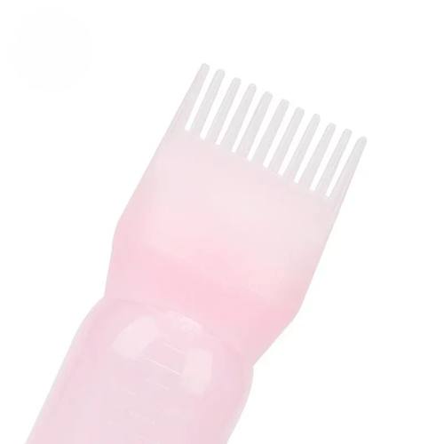 Pink Salon Empty Hair Dye Bottle With Applicator Brush Dyein
