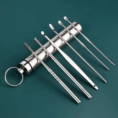 Ear Cleaner Set Earpick Ear Wax Remover Ear Spoon Curette Ea