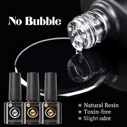 1/2PCS Nail Art Top Base Coat Gel Polish Matte Frosting