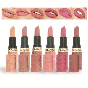 New Matte | 6pcs Lipstick Long-Lasting Modern Brownish Red L