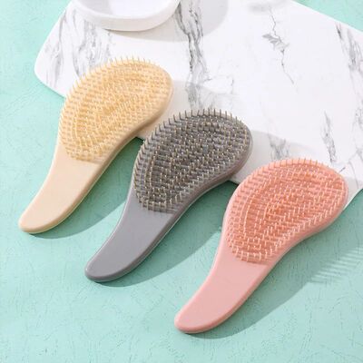 Marble Anti Static Comb Plastic Mini Massage Hair Brushes De
