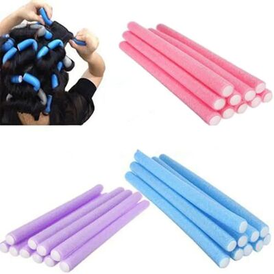 10Pcs/set Curler Makers Soft Foam Bendy Twist Curls Soft DIY