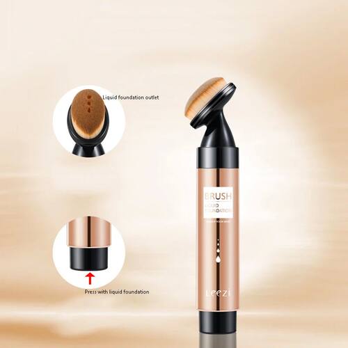 Press type Natural Finish Founda with brush thin moisturizin