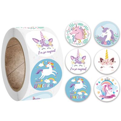 Cute Cartoon Animal Unicorn Sticker kids Reward Sticker Gift