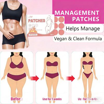30Pc Plant-Based Body Care Patches Support Intestinal Digest