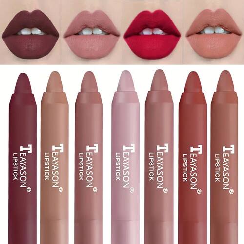 12 Colors Matte Misty Lipstick Set: Long-Lasting Smudge-Proo