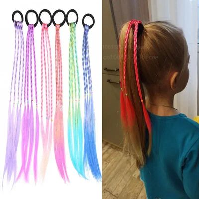 Hair Accessories Braider Tool Gradient Color Hair Ponytail R