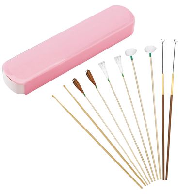 10pcs Ear Massager Set Earwax Cleaner Kits Goose Feather Ear