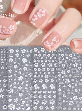 Cherry Blossom Hen Sticker Small White Flower Japanese Girl