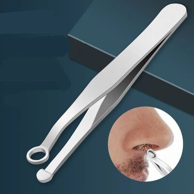 Universal Nose Hair Trimming Tweezers Stainless Steel Eyebro