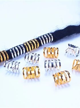 Golden Silver Rings for Braids Jewelry Ring Dread Dreadlock