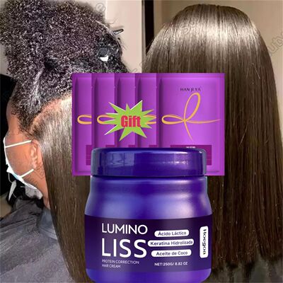 Protein Straightening Cream Nourishes Softens Hair Creating