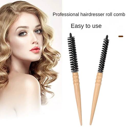 Small Round Hair Brush Hairdresser Roll Comb Fluffy Curly