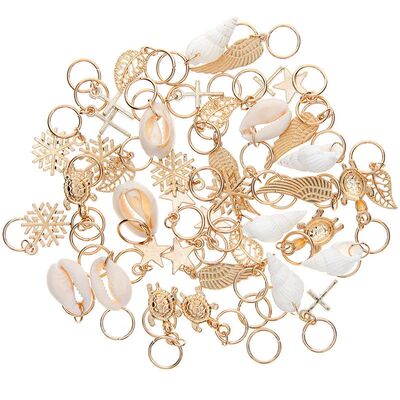 50 Pcs/set Fashion Shell Hands Leaves Star Conch Snowflake P