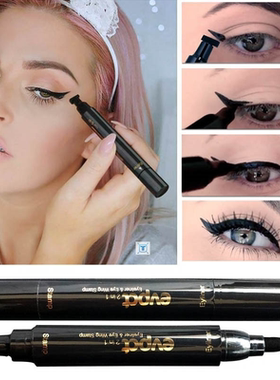2 In1 Eyeliner Stamp Liquid Eyeliner Pencil Makeup Stamps